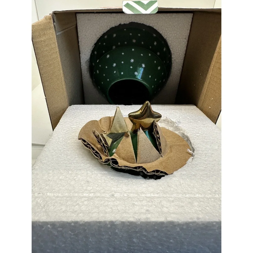 The Cellar Holiday 2-Pc Tree Stoneware Cocottes‎ Set 12.3 oz Festive Christmas